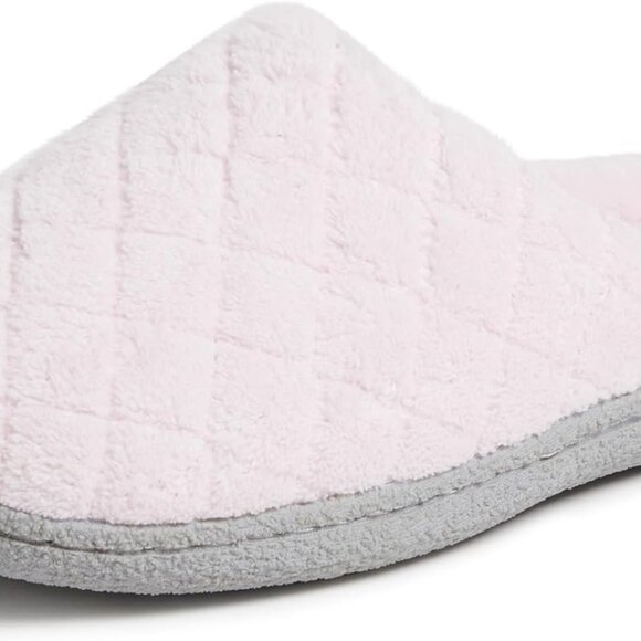 Women's Memory Foam Indoor House Slippers Leslie Terry Clog House Shoes with Wid - Picture 1 of 6